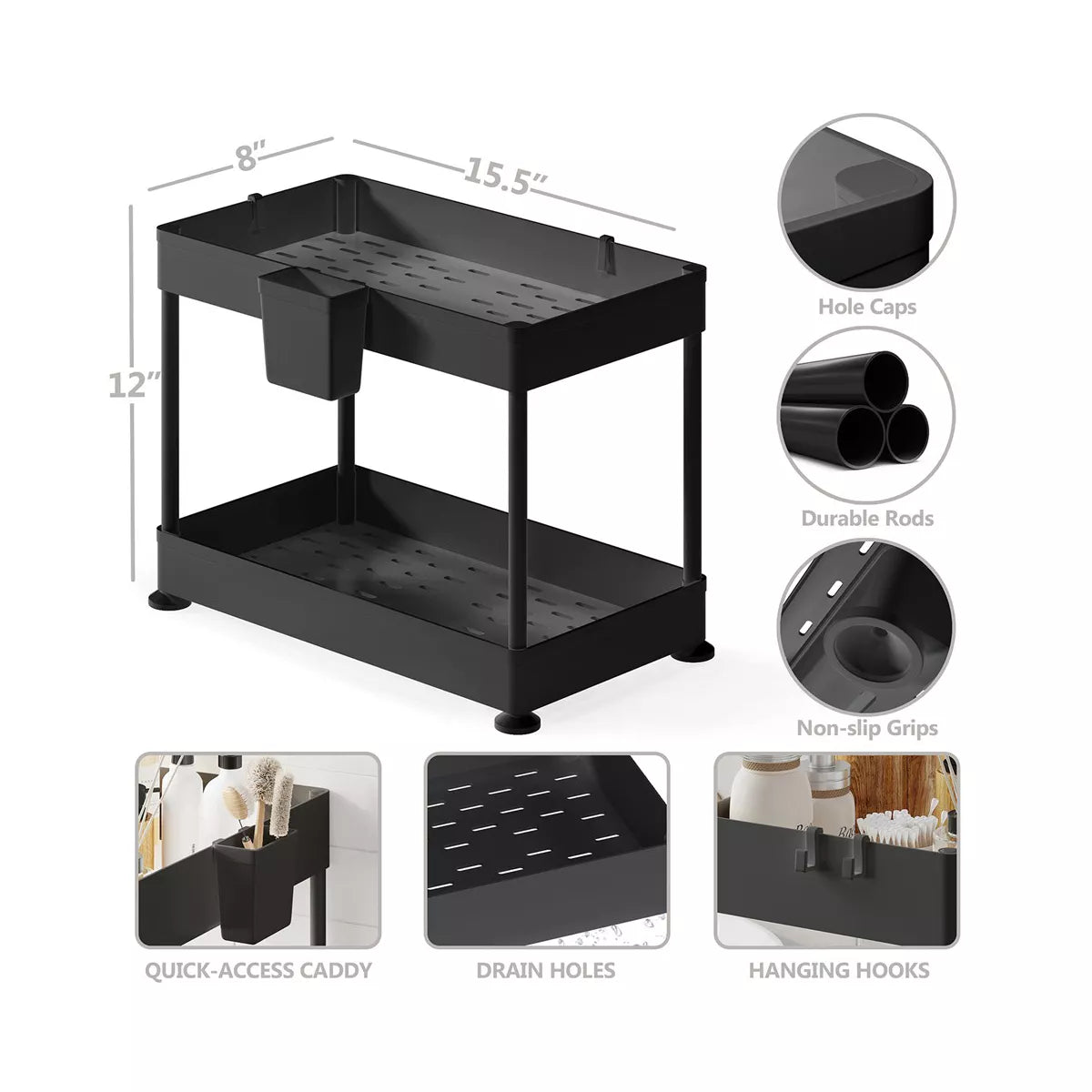 Storagebud 2-Tier under Sink Organizer